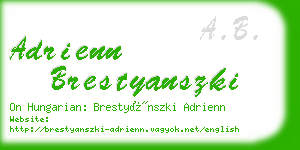 adrienn brestyanszki business card